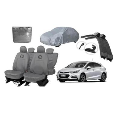 Imagem de Jogo capa couro Cruze + limpador brinde especial - iron tech