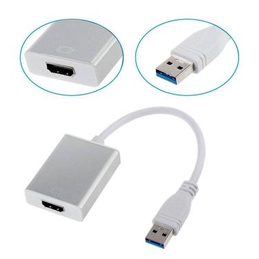 Imagem de Cabo Adaptador Conversor Usb Hdmi 1080P Placa Multi Telas