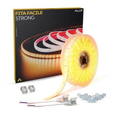 Imagem de Fita Led Facile Strong 5 Metros 20w 2700k Branco Quente provadágua ALU