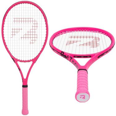 Imagem de Raquete de tênis BatZoom para iniciantes e adultos - Raquete de grafite leve com aderência confortável | Tecnologia de redução de choque | Inclui bolsa de transporte (opções de cores)