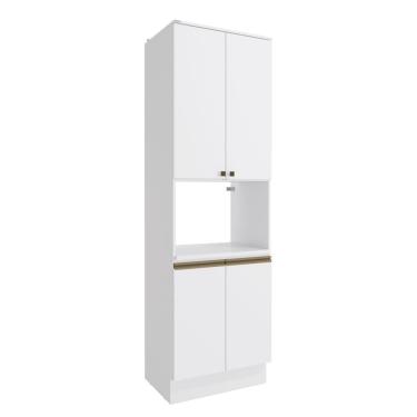 Imagem de Kit Forno Celeste Kappesberg 100% Mdf 4 Portas Branco 70cm