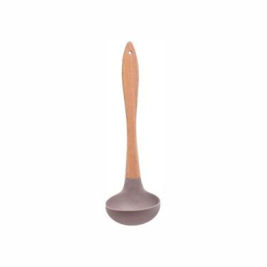 Imagem de Concha Em Madeira Com Silicone 30cm Cinza Haüskraft