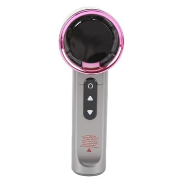 Imagem de Ymiko Ventilador de Mão, Recarregável 3 Velocidades de Alta Velocidade Ventilador Portátil Turbo Fan Display Digital Ruído para Atividades Ao Ar Livre Trabalhando (Roxo cinza)