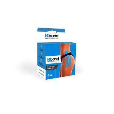 Imagem de Bandagem Elástica Adesiva Kband 5.0cm x 6m, Azul, Azul