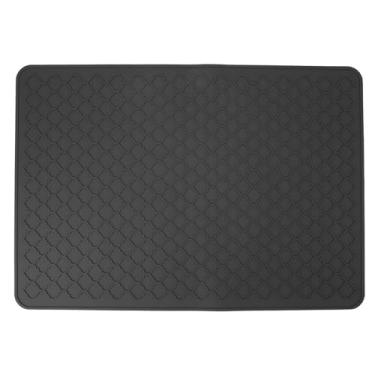 Imagem de Capa de fogão elétrico tapete de silicone protetor de cozinha multifuncional lavadora de bancada de cozinha secadora superfície de trabalho de trabalho 28 x 19,7 polegadas (Preto)
