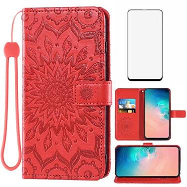 Imagem de Capa de telefone para Samsung Galaxy S10e carteira com protetor de tela de vidro temperado, capa flip magnética de couro, suporte para cartão, acessórios para celular Glaxay S 10e Gaxaly 10se Galaxies