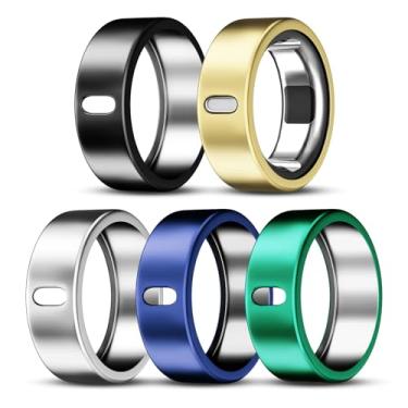 Imagem de ZOOROO Pacote com 5 capas compatíveis com Oura Ring Gen 4/Oura Ring Gen 3 Horizon/Heritage, Surport Charging com capa, protetor de TPU antiarranhões para acessórios Oura Rings mulheres e homens
