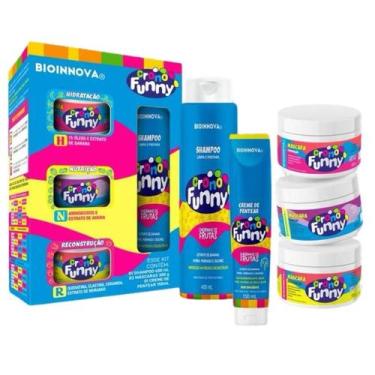 Imagem de Kit Tratamento Cronograma Capilar Crono Funny c/ 5 Itens - Bioinnova