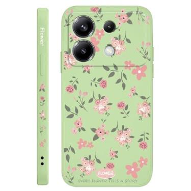 Imagem de Capa de silicone com aroma floral para Xiaomi Poco F7 X7 X6 F6 M6 M5 M5S F5 X5 F4 X4 M4 F3 M3 X3 Pro 4G 5G GT, verde claro, para Poco F4 GT