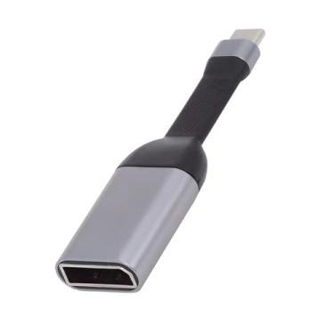 Imagem de CY Cabo USB-C tipo-C fonte para Displayport 4K 60hz pia HDTV adaptador ultra fino cabo plano 1080p para laptop, tablet, telefone