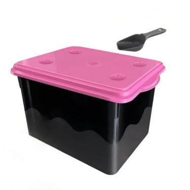 Imagem de Container Porta Ração 10KG + Pá Dosadora Com 20 Litros(ROSA)