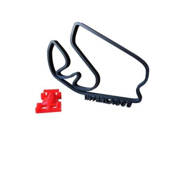 Imagem de Kit Circuito Interlagos + Carro F1 Miniatura | Decoração Fórmula 1