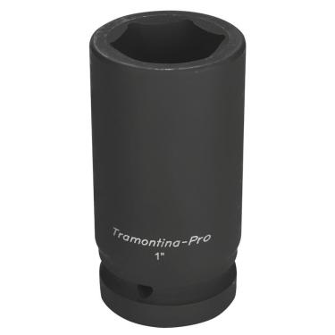 Imagem de Soquete De Impacto Sextavado Longo Em Aço Cromo Molibdênio 36 Mm - Encaixe 1'' Tramontina