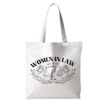 Imagem de ignytiger Sacolas de lona para advogados, presentes de advogados para mulheres, presentes de formatura de advogados, mulheres irmã sogra reutilizáveis sacolas de compras sacolas de compras