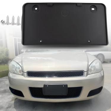 Imagem de FASTCHE Suporte para quadro de placa de carro para para-choque dianteiro compatível com Chevrolet Impala 2006 2007 2008 2009 2010 2011 2012 2013, Chevrolet Impala, 2014 2015 2016 Impala Limited