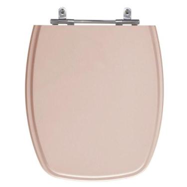 Imagem de Assento Laqueado Stylus Rosa Coral Tampa Vaso Celite Em Mdf - Lojarocc