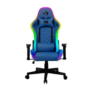 Imagem de Cadeira Gamer Fox Racer Rgb Com Iluminação Led Azul UT-C1583L