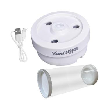 Imagem de Generic Umidificador de peteca, vaporizador de bolas de badminton, multifuncional, portátil, prático, leve para jogos esportivos, boné de tubo de passarinho, Branco com Balde