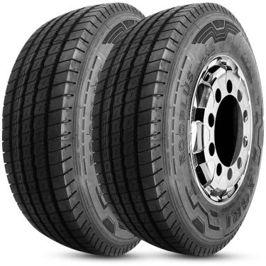 Imagem de Kit 2 Pneu Aro 17.5 215/75R17.5 Xbri Ecoplus P1 126/124L