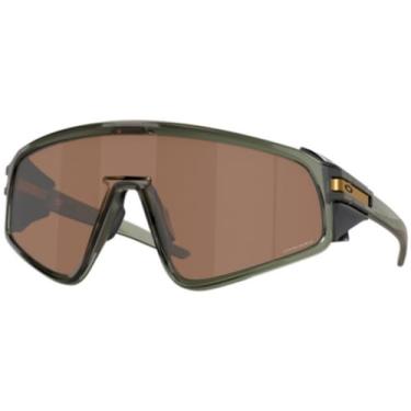 Imagem de Oakley Pacote de óculos de sol OO9404: OO 9404 940403 Tinta verde-oliva/Prizm Policarbonato de Tungstênio Padrão e Pequena Coleira Azul Kit de Acessórios