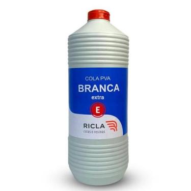Imagem de Cola Branca Para Marcenaria Madeira Mdf Formica Extra 1KG RICLACOL 155