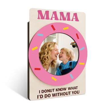 Imagem de Porta-retrato para mãe, presente de aniversário, dia das mães, porta-retratos com ímã de rosquinha para geladeira, moldura magnética para mãe, mãe, 16