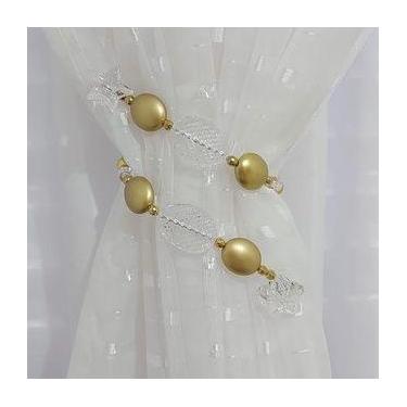 Imagem de Abraçadeira de cortina em pedraria Prendedor para cortina - Keharmonia