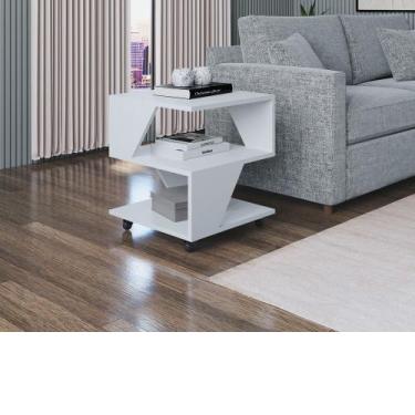 Imagem de Mesa de Centro Decorativa com Rodizio P/ Sala de Estar e Quarto - Poqu