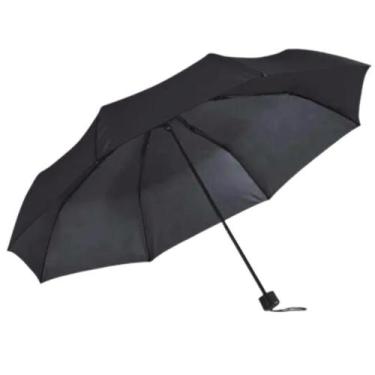 Imagem de Guarda-Chuva Sombrinha Dobrável Preto De Bolsa Prático. - Melvim