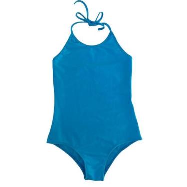 Imagem de Maiô Flúor Frente Única Infantil/Juvenil - SUPORT FITNESS, Azul tiffan