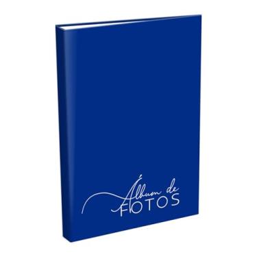 Imagem de Álbum de Fotos Pocket Capa Dura Azul Marinho 40 Fotos 10x15 cm com Rebites Niquelados