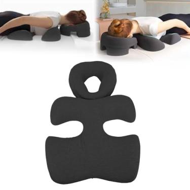 Imagem de Sanpyl Travesseiro para Baixo para Dormir, Travesseiro de Mama para Massagem Com Espuma de Memória, Massagem Feminina para Spa, para Uso na Cama (Cinza escuro)