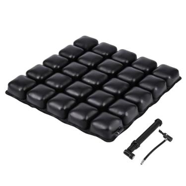 Imagem de JorWystia Almofada de assento inflável de ar, almofada de assento ajustável para alívio de pressão para cóccix e dor ciática, almofada de assento de ar portátil - para carro, escritório e casa (M - 42