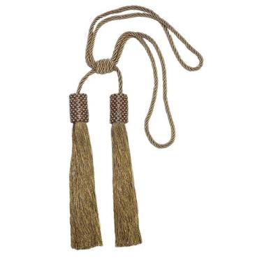 Imagem de Abraçadeira para Cortina Infinity Cilindro Duplo Franjas Fendi Bella A