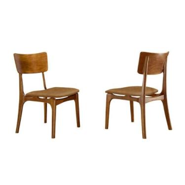 Imagem de Conjunto 2 Cadeiras De Madeira Viena Gold Star Caramelo Imbuia - MODER