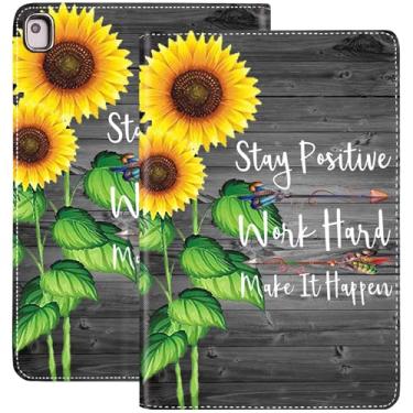 Imagem de Capa para iPad 10.2 9ª/8ª/7ª geração (modelo 2021/2020/2019) 10,2 polegadas, capa para iPad Air 3/10,5 polegadas Pro, capa inteligente de couro PU com suporte e hibernação automática - citação