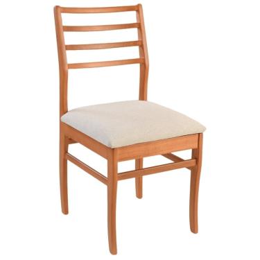Imagem de Cadeira Dubai Em Madeira Scapin Amendoa