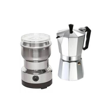 Imagem de Cafeteira OK 3 xícaras + Moedor de café 100-200W 220-240V - Lightbek O