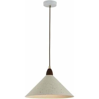 Imagem de WLHAZMWY Candeeiro pendente moderno minimalista casa de fazenda luz retrô cônica metal pendurado lâmpada japonesa ajustável