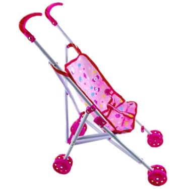 Imagem de Carrinho de boneca articulado dobrável brinquedo crianças