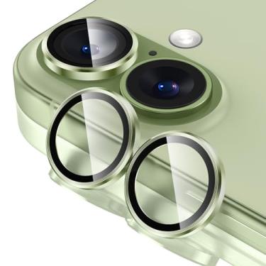 Imagem de Tensea Protetor de tela para câmera de iPhone, vidro temperado 9H, transparente, anel individual de metal para iPhone 6,3 polegadas