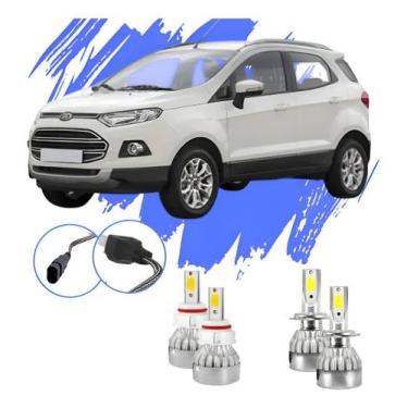 Imagem de Lâmpada Led Ecosport 2013 A 2017 H4 H11 V10 - Efeito Xênon