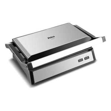 Imagem de Grill Philco 2 Em 1 Pgr32 Chapa Com Abertura 180 Cor Preto com Inox, 1