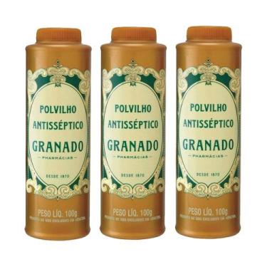Imagem de polvilho antisséptico granado tradicional para pés axilas prevenção de