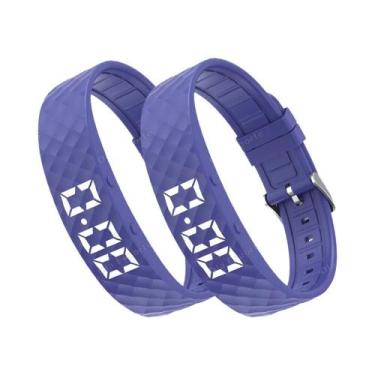 Imagem de Pulseira Inteligente Digital LED À Prova d'Água Com Monitor De Tempera