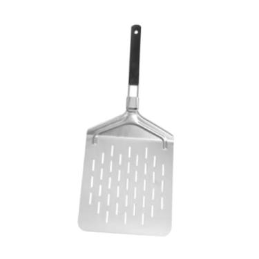 Imagem de Bothyi Pá dobrável para pizza, alça dobrável, versátil, portátil, fácil de armazenar, espátula para pizza, omelete, panqueca, pão, ovo, hambúrguer, 24cm com Furo
