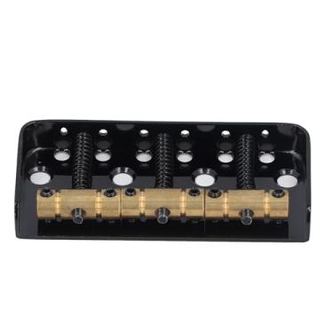 Imagem de RiToEasysports Classic 3 Saddle Electric Guitar Bridge, Durável e Confiável, Qualidade de Som Aprimorada, Ajuste Fácil de Entonação Com Cordas Através do Design, Adequado para Bobina Dupla Vintage