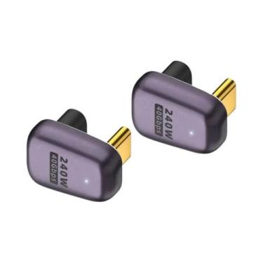 Imagem de Cabo Adaptador USB C Para USB C 40Gbps OTG NNBILI Para Laptop Thunderb