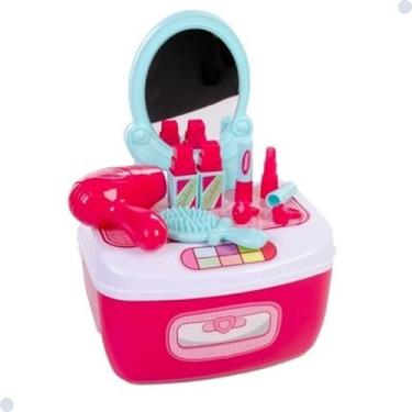Imagem de MALETA INFANTIL PARA MENINAS KIT BELEZA BRINQUEDO 12 PÇS MAQUIAGEM FAZ DE CONTA EDUCATIVO SALÃO DE BELEZA Infantil Educativo