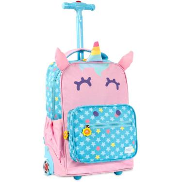 Imagem de Mochila com rodinhas TWISE Side-Kick Preschool para crianças Unicorn
